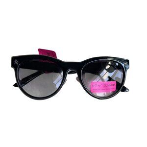 BETSEY JOHNSON RARE Y2K -Black Silver Star Sunglasses NWT Designer UV400